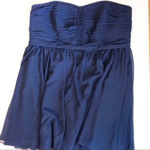 Alfred Angelo Navy Blue Strapless Dress Size 24W